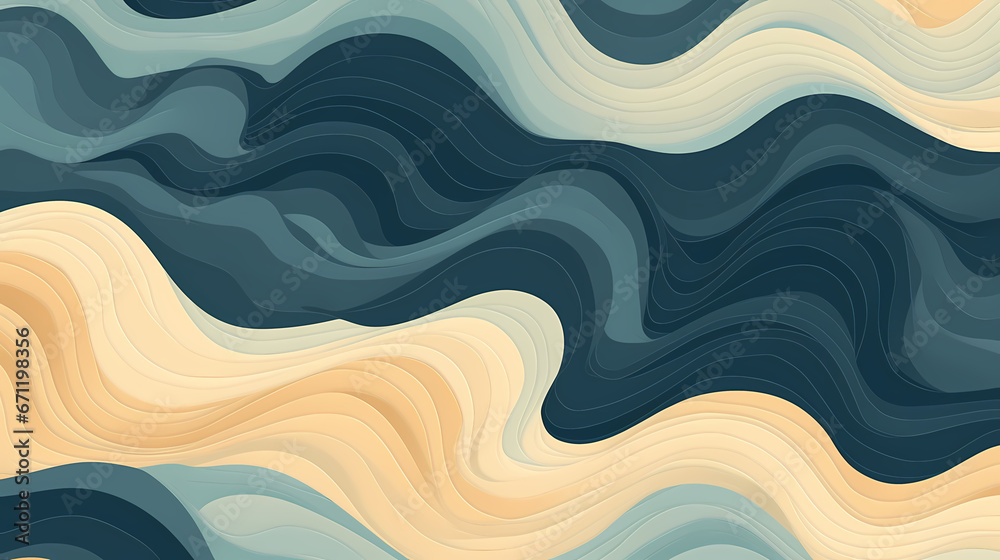 Fototapeta premium Abstract art line pattern PPT background poster wallpaper web page