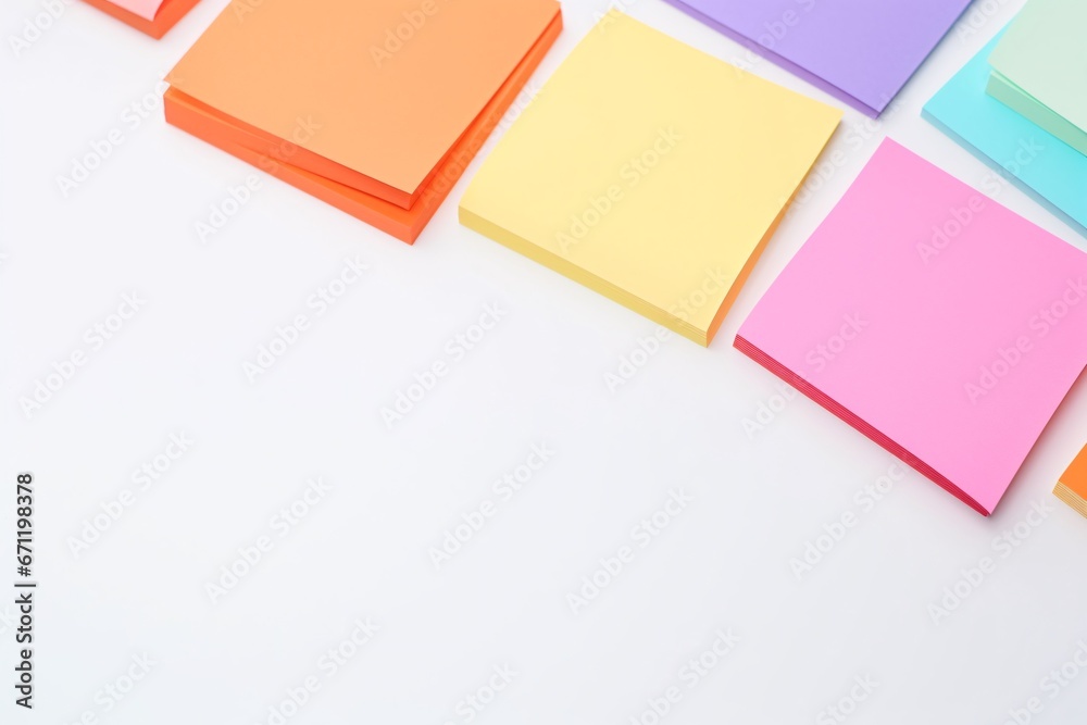 Isolated white-background stickers with luminous paper for work use. Isolated white-background stickers with luminous paper for work use.