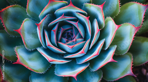 A captivating close-up of a leafy succulent featuring vivid hues and intricate designs to bring natural beauty to your artwork.