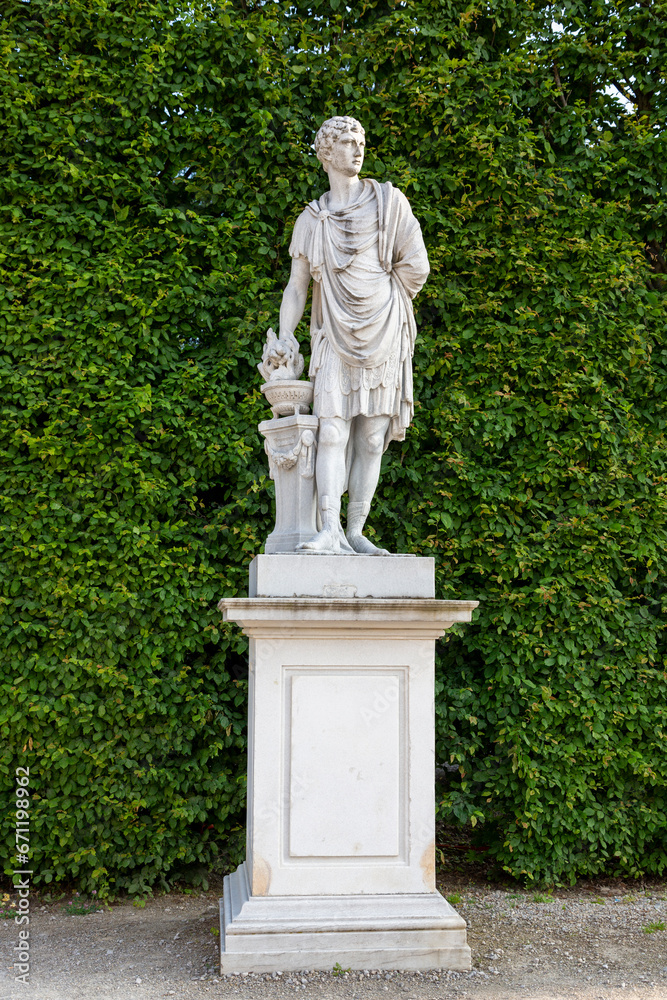 Sculptures in the Schoenbrunn Palace Park