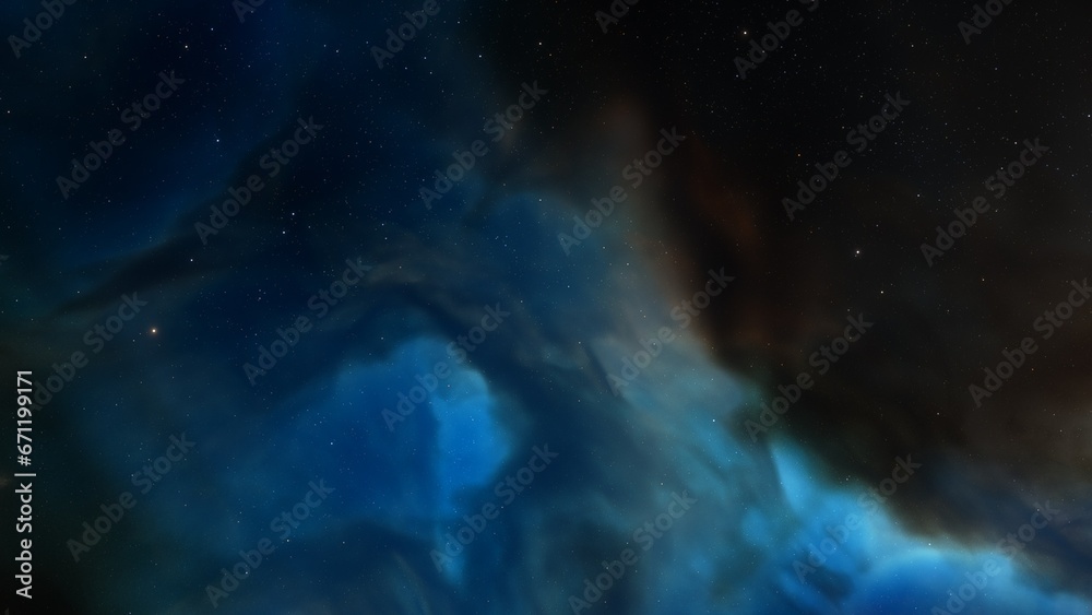 Space nebula, for use with projects on science, research, and education. Illustration
