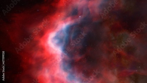 Space nebula, for use with projects on science, research, and education. Illustration 