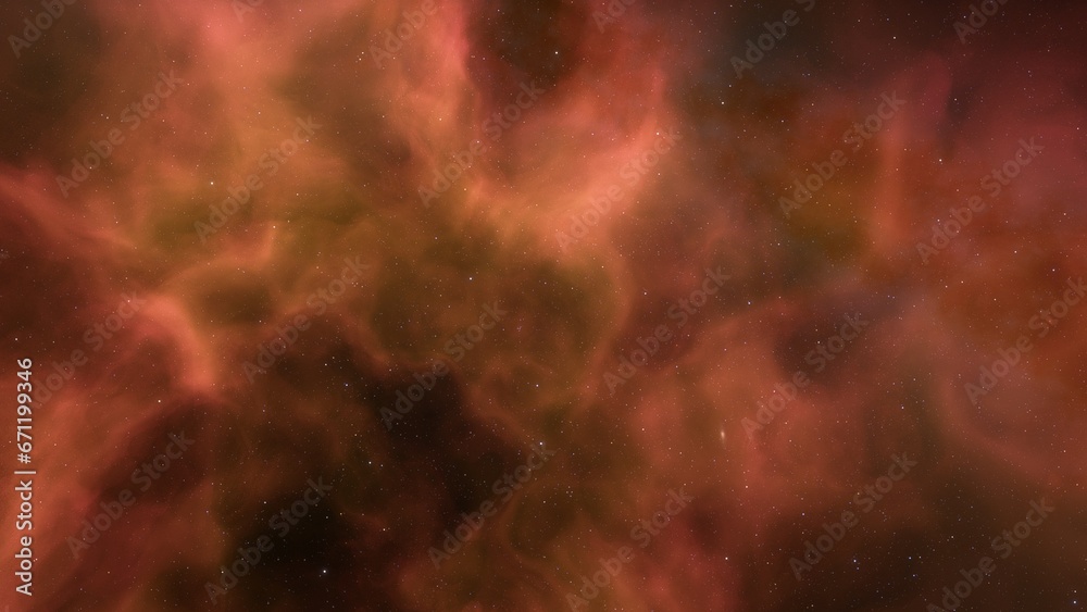 Space nebula, for use with projects on science, research, and education. Illustration
