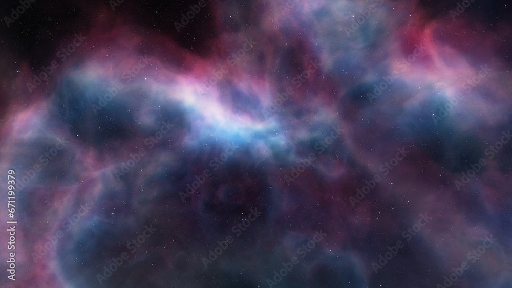 Space nebula, for use with projects on science, research, and education. Illustration
