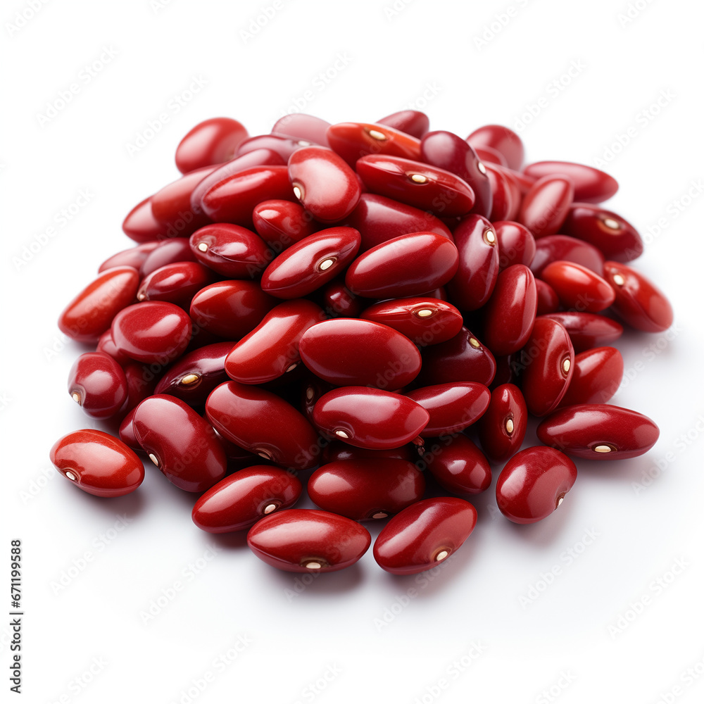 red beans isolated on white background red beans isolated on white background