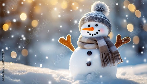 snowman of snow © m.fedotov