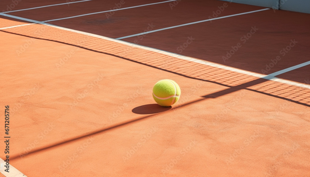 Playing tennis, a healthy lifestyle, competition, and relaxation exercise generated by AI