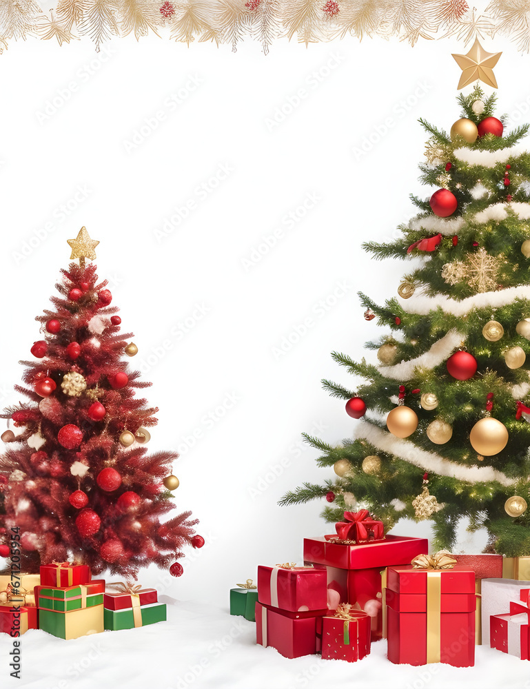 christmas tree with gifts
