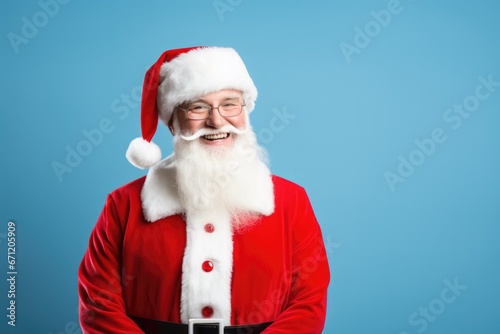 A dentist in New Years attire performing holiday check-up isolated on a gradient background 
