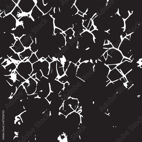Distressed background in black and white texture with dark spots, scratches and lines. Abstract illustration