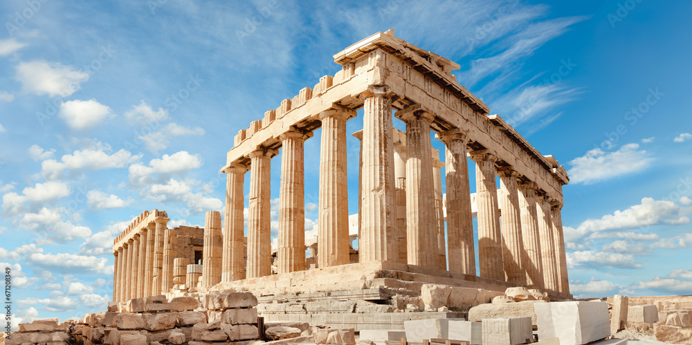 Obraz na płótnie Parthenon on the Acropolis hill in Athens, Greece w salonie