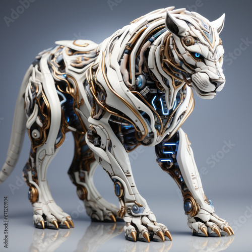 panter  creature  artificial intelligence  innovation  cyborg  fantasy  art  animal  character  monster 