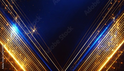 Elegant Dark Blue and Golden Royal Awards Background
