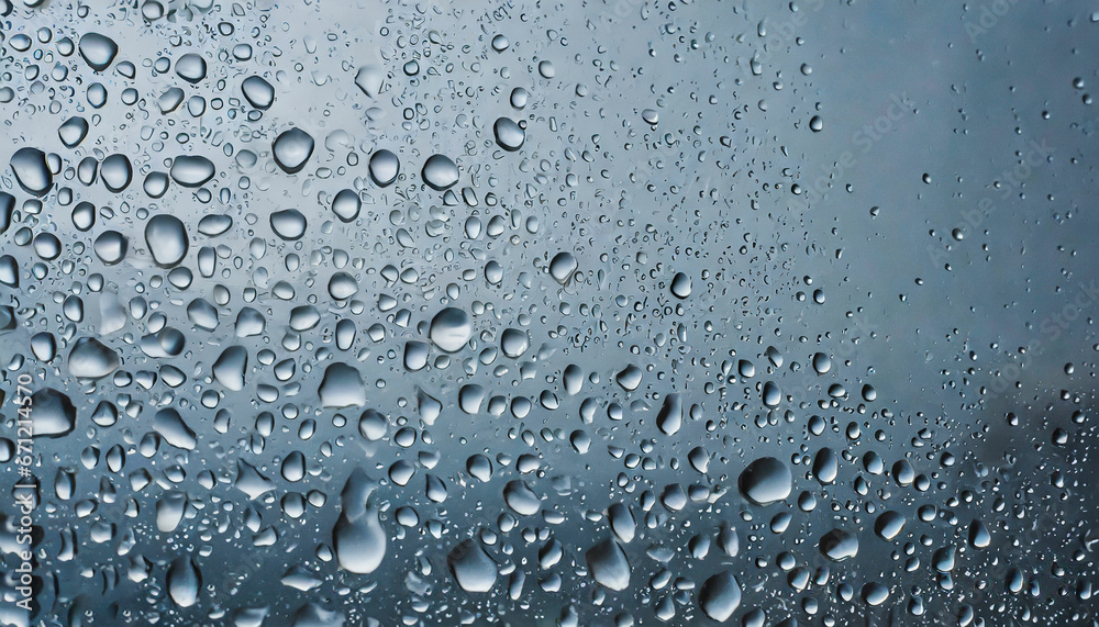 Striking Water Drops on Glass Striking Water Drops on Glass