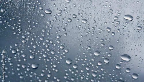 Striking Water Drops on Glass