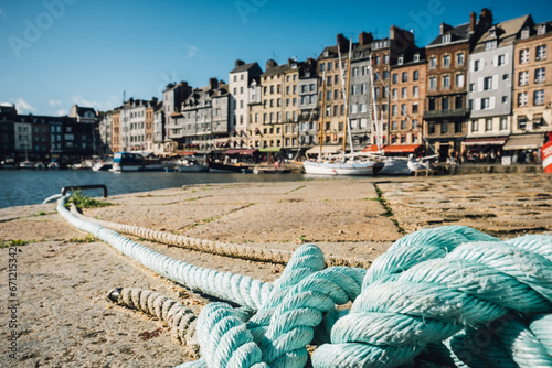 Honfleur harbour in sunshine