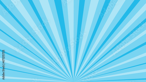 Blue and white sunburst background