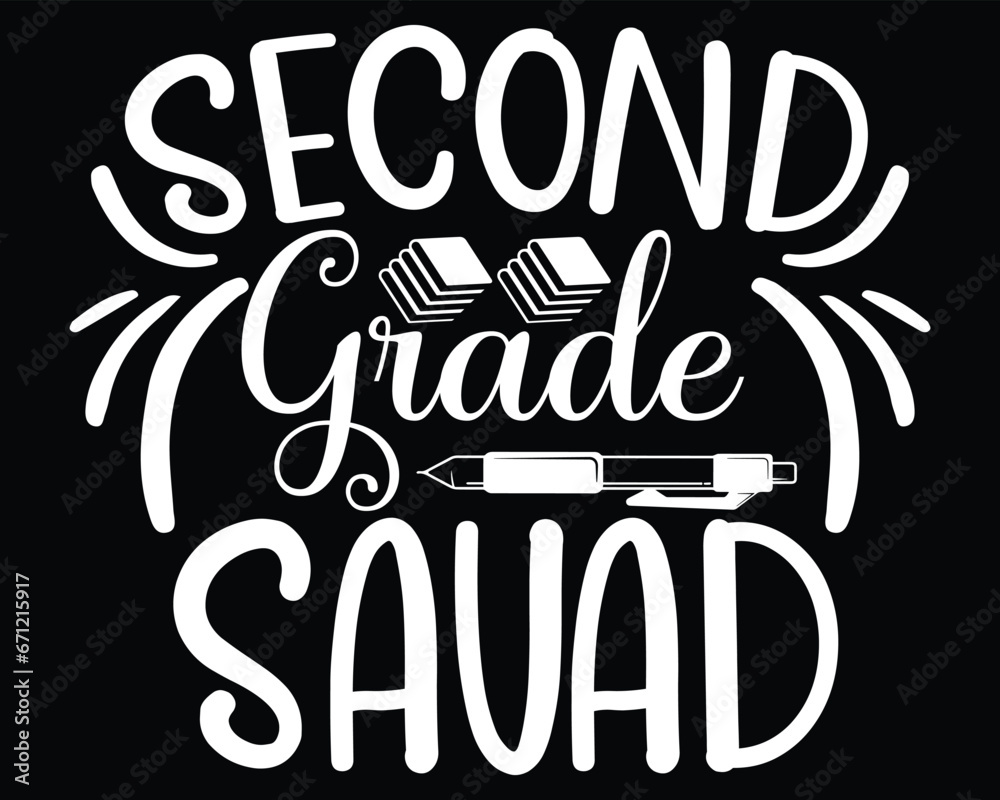 Second Grade Sauad SVG Design 