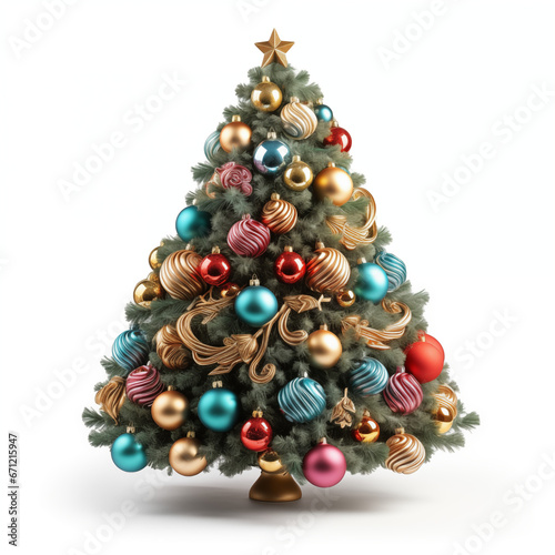 This Christmas tree was a true centerpiece  with its beautiful decorations and neatly wrapped gifts.