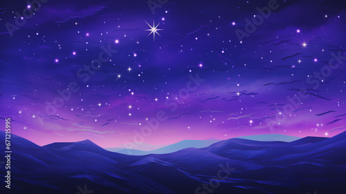 Banner noche estrellas