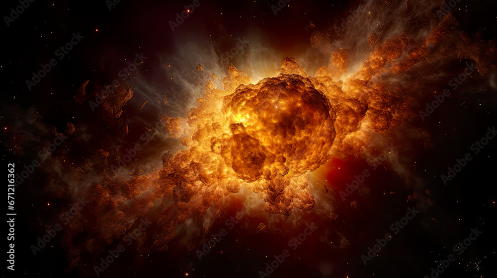 explosion in space explosion in space