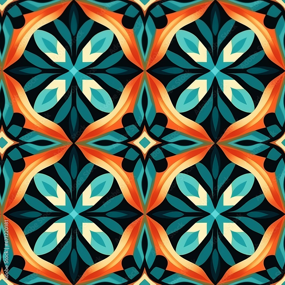 Abstract Seamless Symmetry Pattern Abstract Seamless Symmetry Pattern