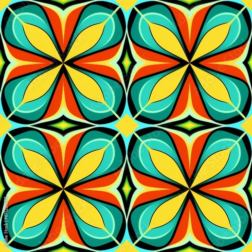 Abstract Seamless Symmetry Pattern