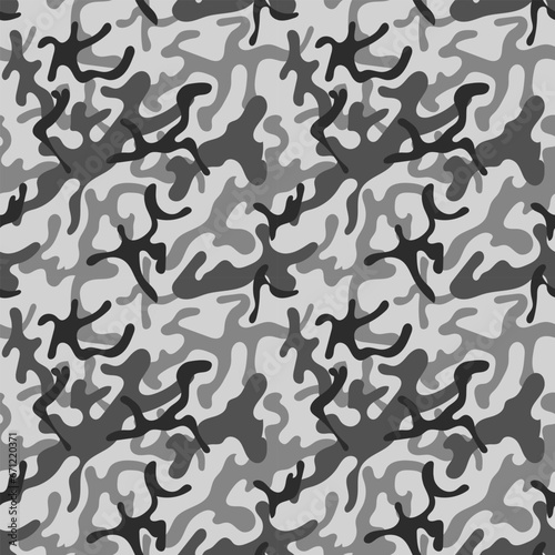 Black and white dirty camouflage modern fashion design.