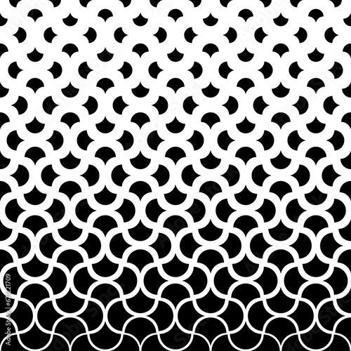 Geometric fade pattern. Abstract fades background. Degrade geometry design for prints. Geo modern fades ornament. Faded lattice. Halftone style. Fadew motive. Fading texture. Vector illustration © Omeris