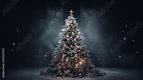 Christmas tree, magical lig...