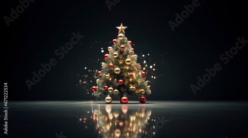 Christmas tree, magical lig...