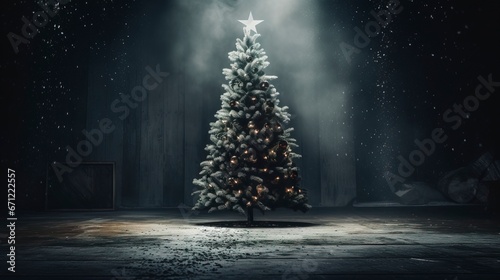 Christmas tree, magical lig...