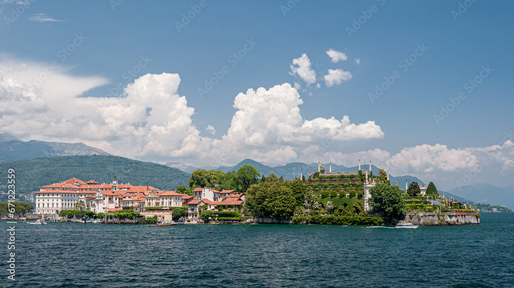 View of the Isola Bella in the Lake Maggiore in northern Italy