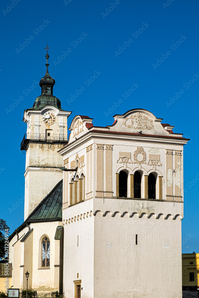 Church of St. George and renaissance bell tower, Spisska Sobota, Slovakia