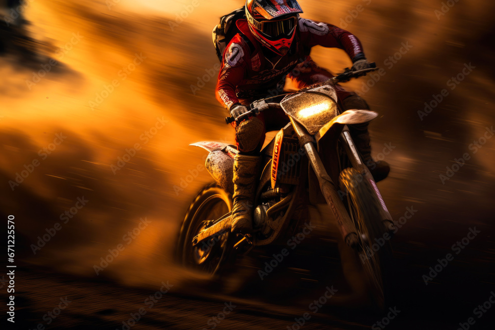 Extreme Sports: Motocross Stunt in Motion