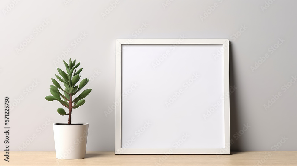 Minimalistic Image Mockup with Copy Space and Black Frame Minimalistic Image Mockup with Copy Space and Black Frame