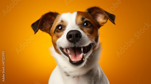 Energetic Jack Russell Terrier: Pure Joy and Excitement © AIproduction