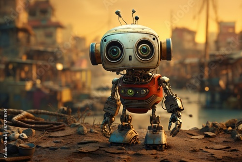 Curious Robot in Forgotten Harbor.