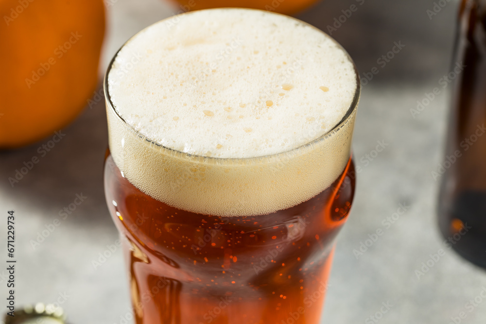 Boozy Refreshing Cold Pumpkin Ale Craft Beer Boozy Refreshing Cold Pumpkin Ale Craft Beer