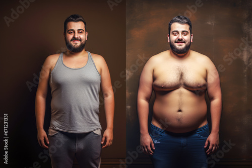 photo of a man who is fat and has lost weight