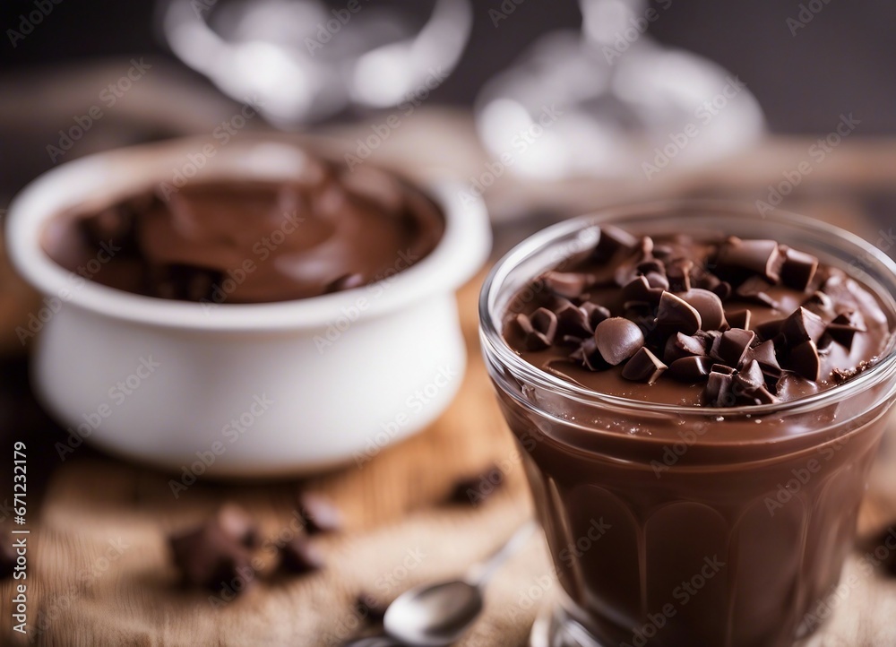 home made chocolate pudding with fresh berries
home made chocolate pudding with fresh berries