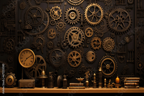 clock mechanism, generative ai © Alexander