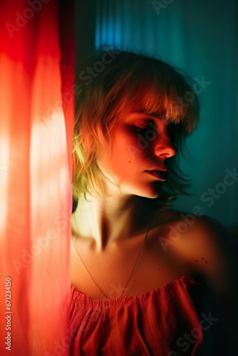 Authentic portrait of a young woman in her apartment | Suitable for blog articles, magazines, social media, testimonials, etc