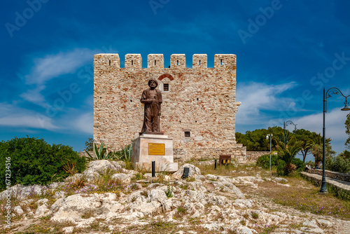 Byzantinische Festung und Denkmal von Barbaros Hayreddin Pasa in kusadasi, Aydin, Türkei photo