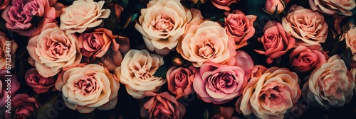 bouquet of roses. generative AI.