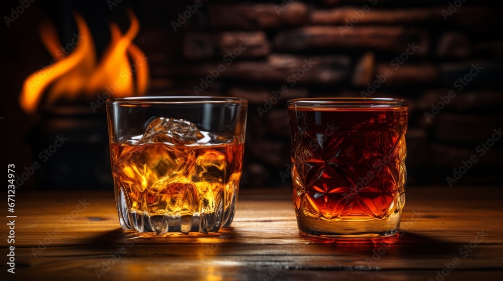 whiskey glasses ai generated whiskey glasses ai generated