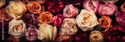 bouquet of roses. generative AI.