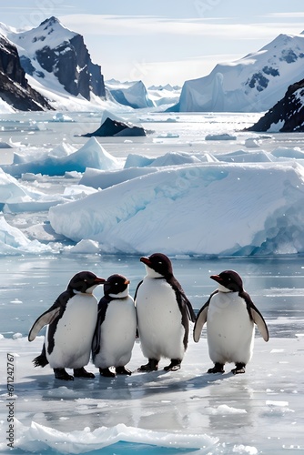 penguins, generative A.I. © Igor