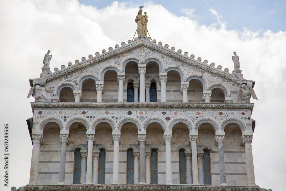 Basilica at piazza dei miracoli in Pisa, Italy