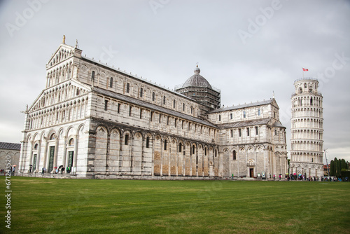 Fotótapéta Basilica at piazza dei miracoli in Pisa, Italy